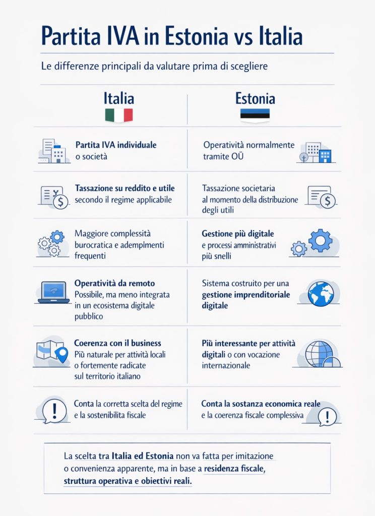 Partita IVA in Estonia confronto Partita IVA in Estonia confronto