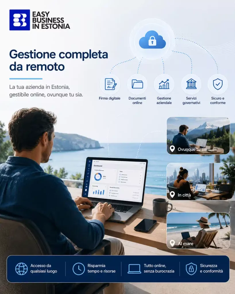 Motivazioni per aprire una azienda in Estonia da remoto