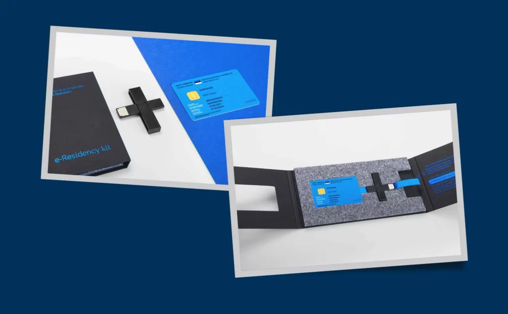 e-Residency Estonia kit blu