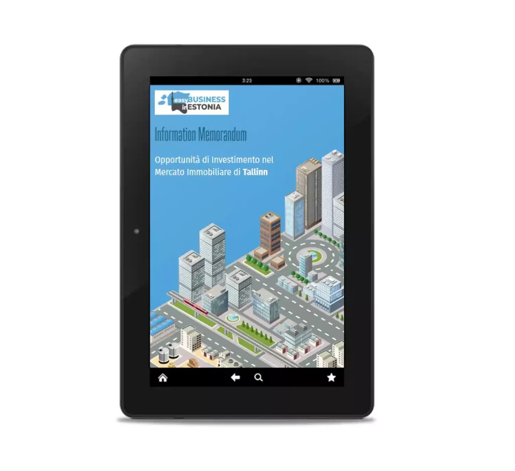 costo della vita in Estonia information memorandum immobiliare a Tallinn