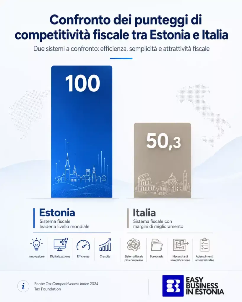 Tassazione in estonia Vs Italia competitività