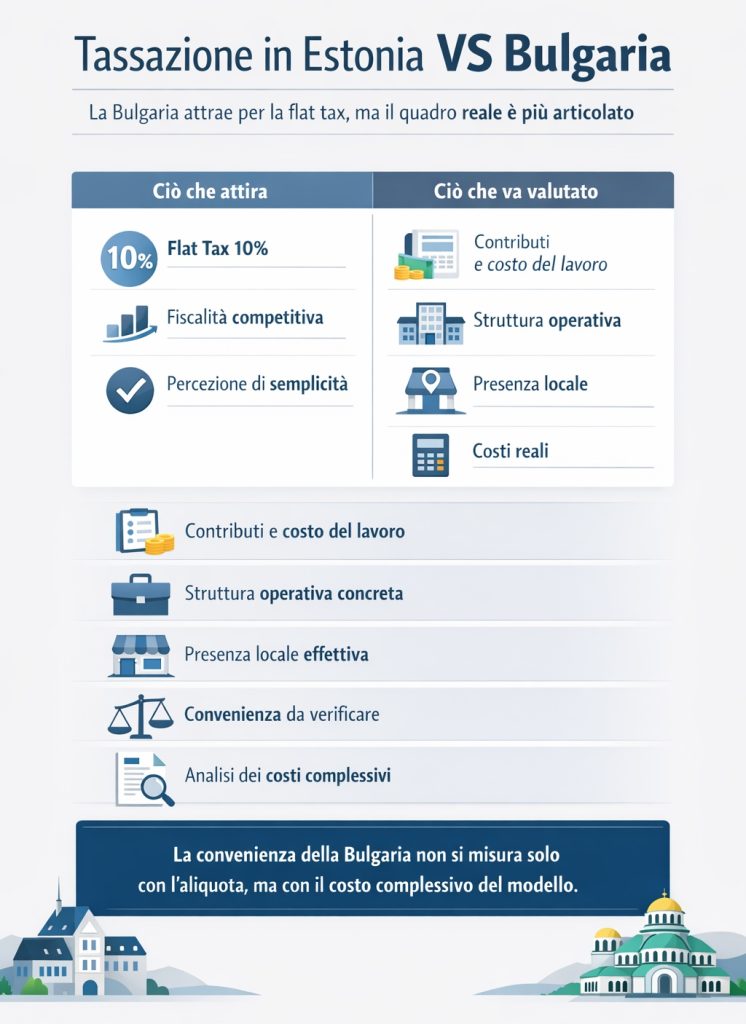 Tassazione in Estonia VS Bulgaria flat tax bulgara