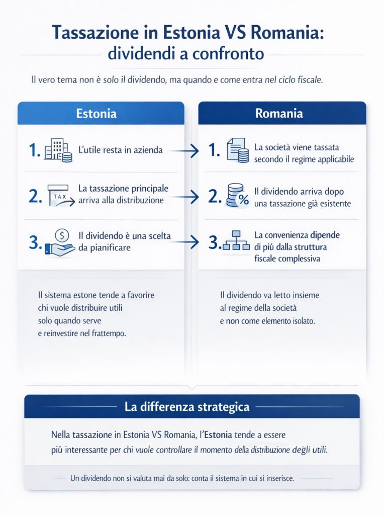 Tassazione in Estonia V Romania: dividendi a confronto