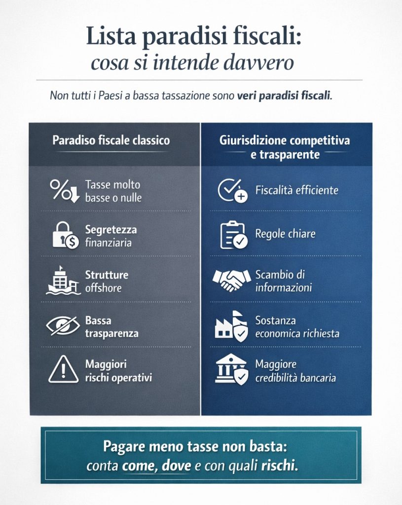Lista paradisi fiscali cosa si intende