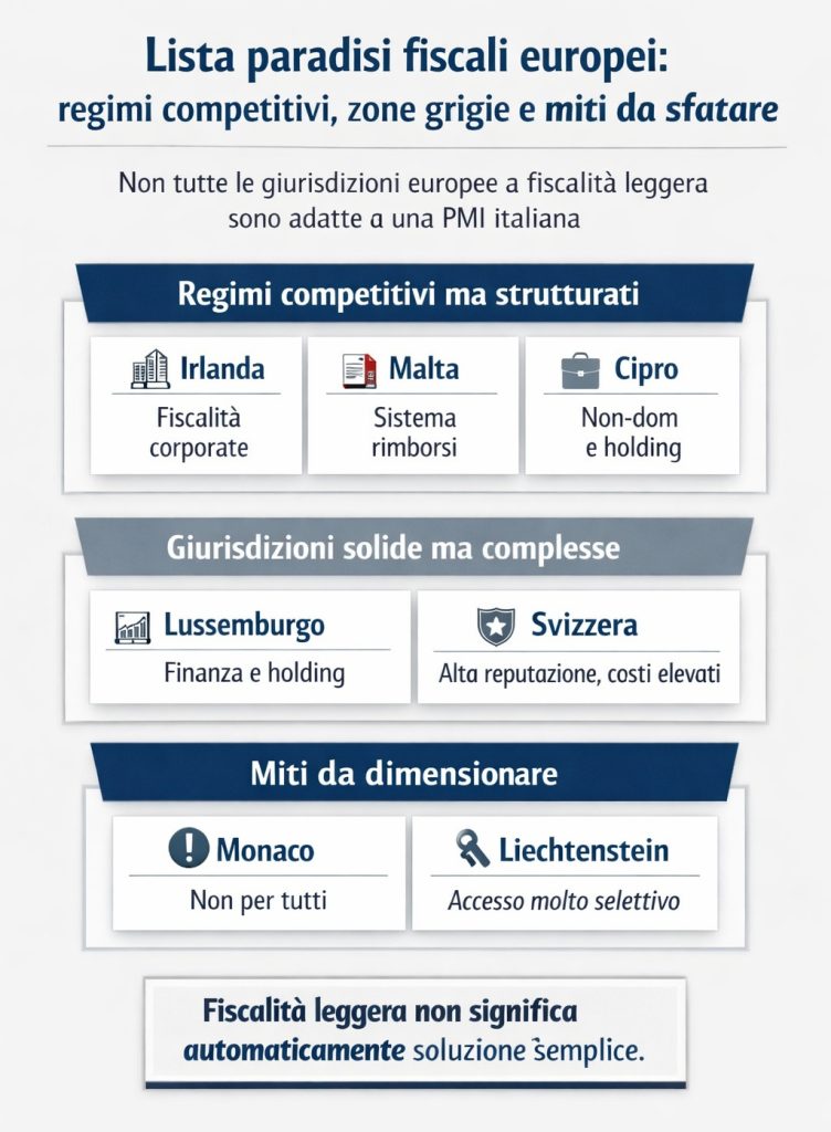 Lista paradisi fiscali europei