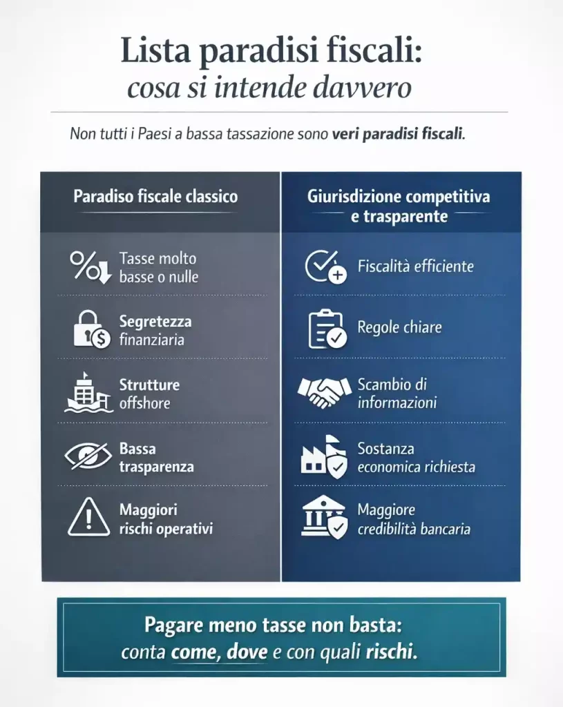 Lista paradisi fiscali cosa si intende