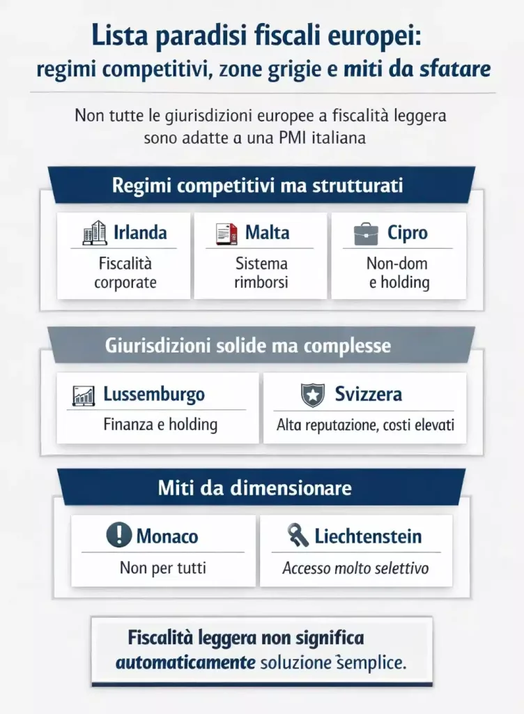 Lista paradisi fiscali europei