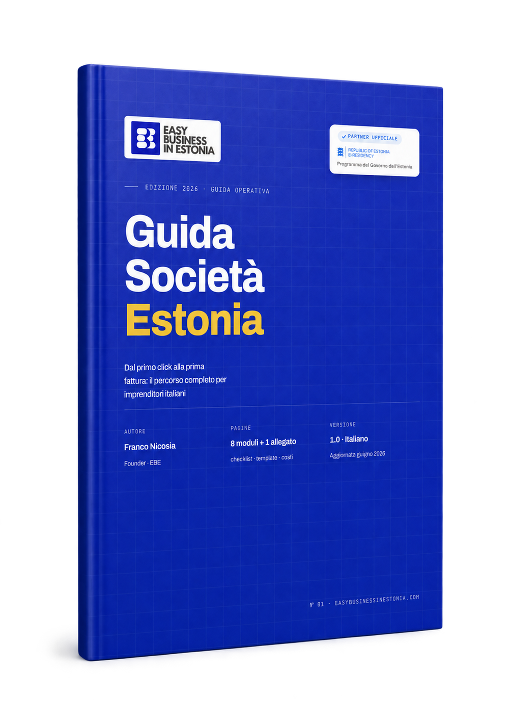 Mockup della Guida Società Estonia 2026